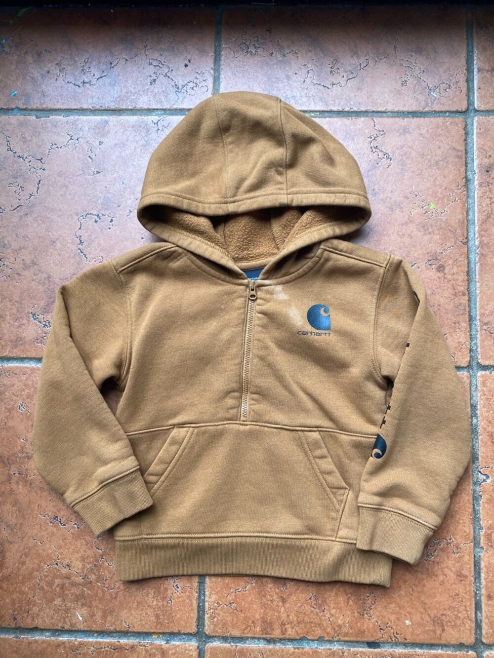 Carhartt 3T Toddler Hooded Half Zip Sweatshirt